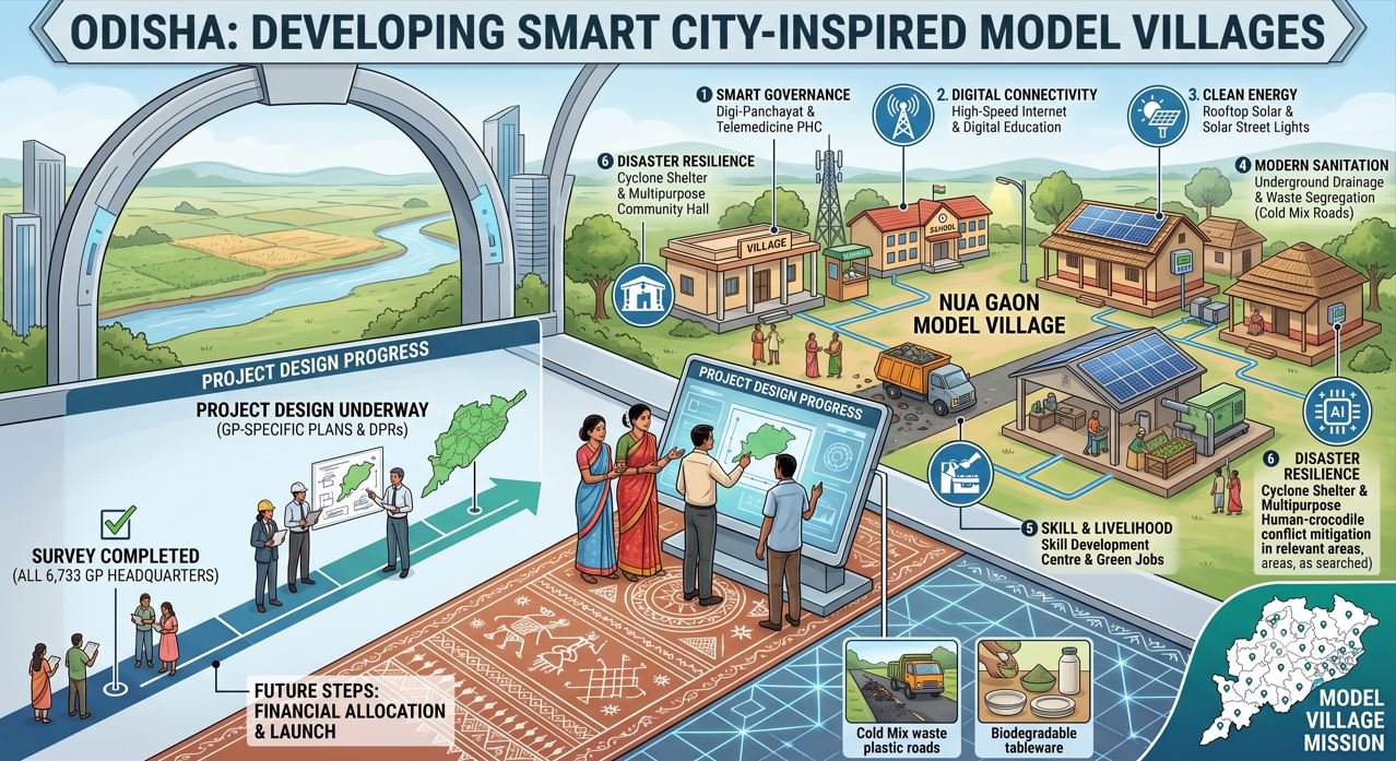 Odisha to Develop Smart City-Inspired Model Villages; Survey Completed, Project Design Underway